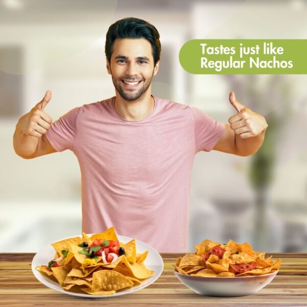DiaHealth Jalapeno Nachos, Tastes Like Regular Nachos, Sugar Control Snack, Low GI 19, Diabetic Friendly Chips, Healthy Nachos