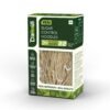 Diahealth Sugar Control Noodles box with low glycemic index 22, showing clear window with noodles inside and icons for diabetic friendly, clinically tested, high fiber, manage weight, and family friendly