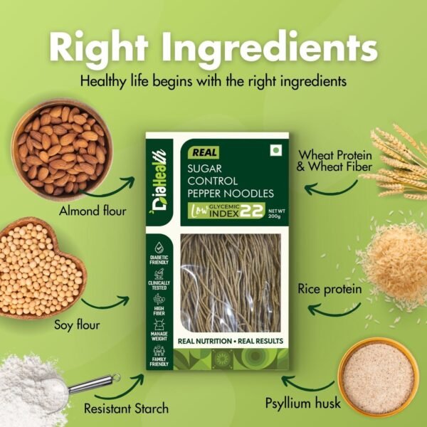 Diahealth Sugar Control Pepper Noodles - Image 2