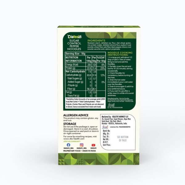 Diahealth Sugar Control Pepper Noodles - Image 9