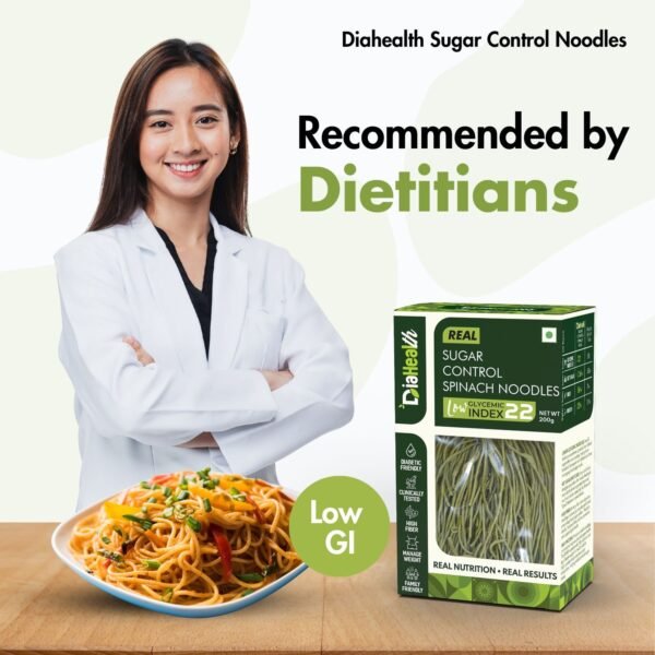 Diahealth Sugar Control Spinach Noodles - Image 7