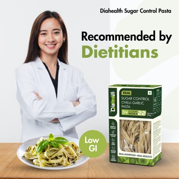 Diahealth Sugar Control Chilli-Garlic Pasta (Fettuccine) - Image 7