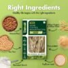 Diahealth Sugar Control Pasta Ingredients – Almond flour, soy flour, wheat fiber, resistant starch, psyllium husk, rice protein