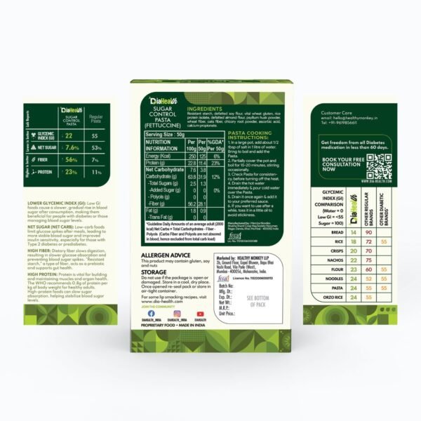 Diahealth Sugar Control Pasta (Fettuccine) - Image 8