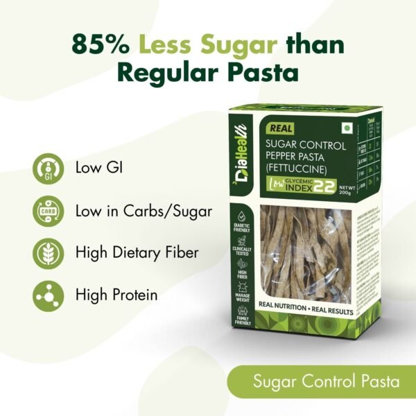 Diahealth Sugar Control Pepper Pasta (Fettuccine) - Image 3
