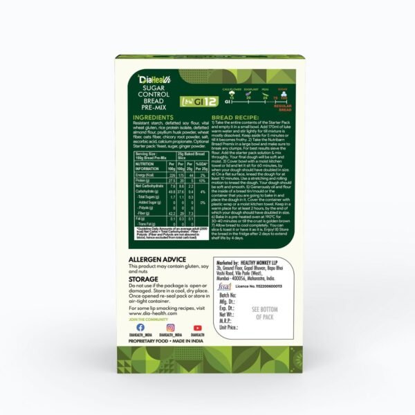 Diahealth Sugar Control Bread Pre-Mix - Image 9