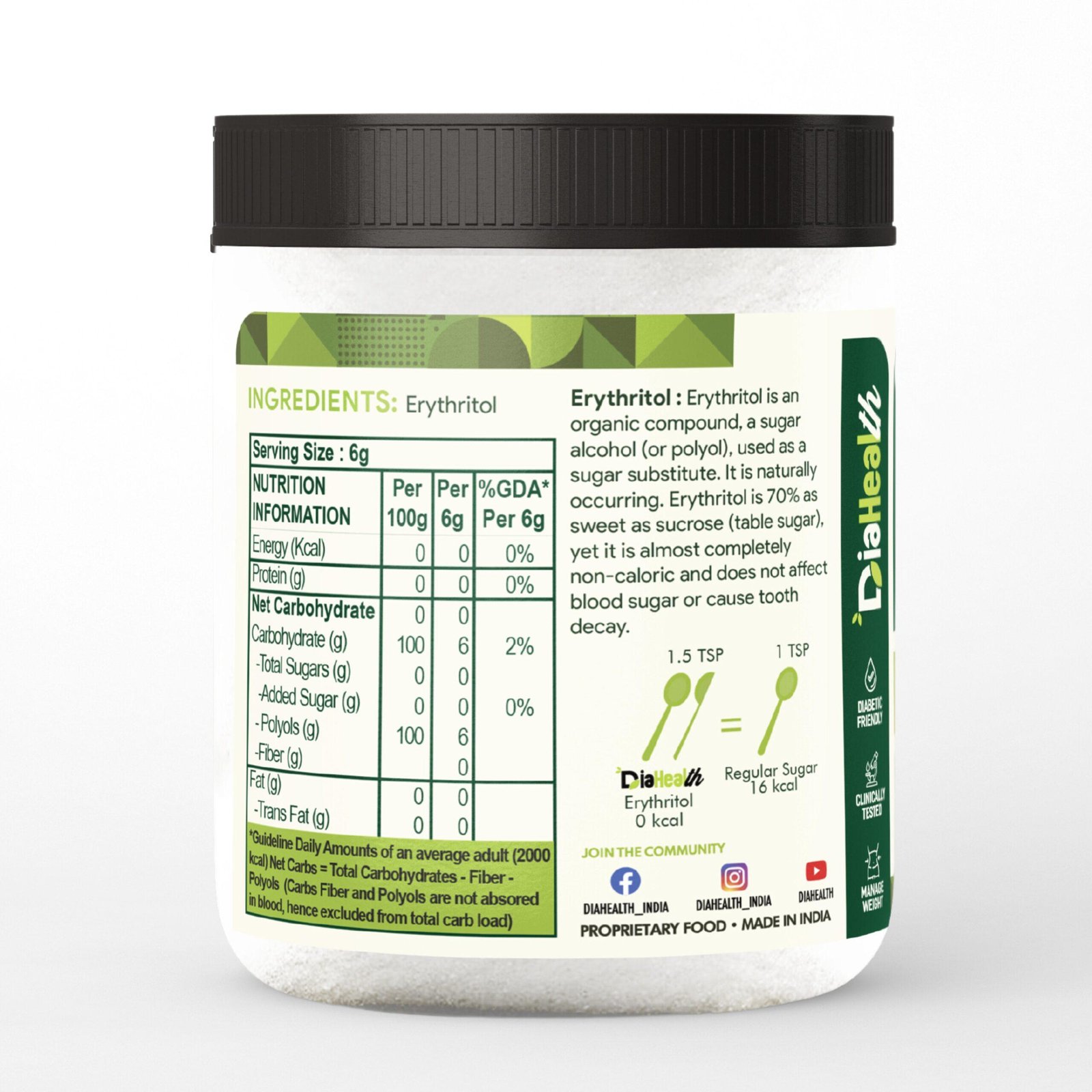 Diahealth Sugar Control Erythritol Sweetener - Image 6