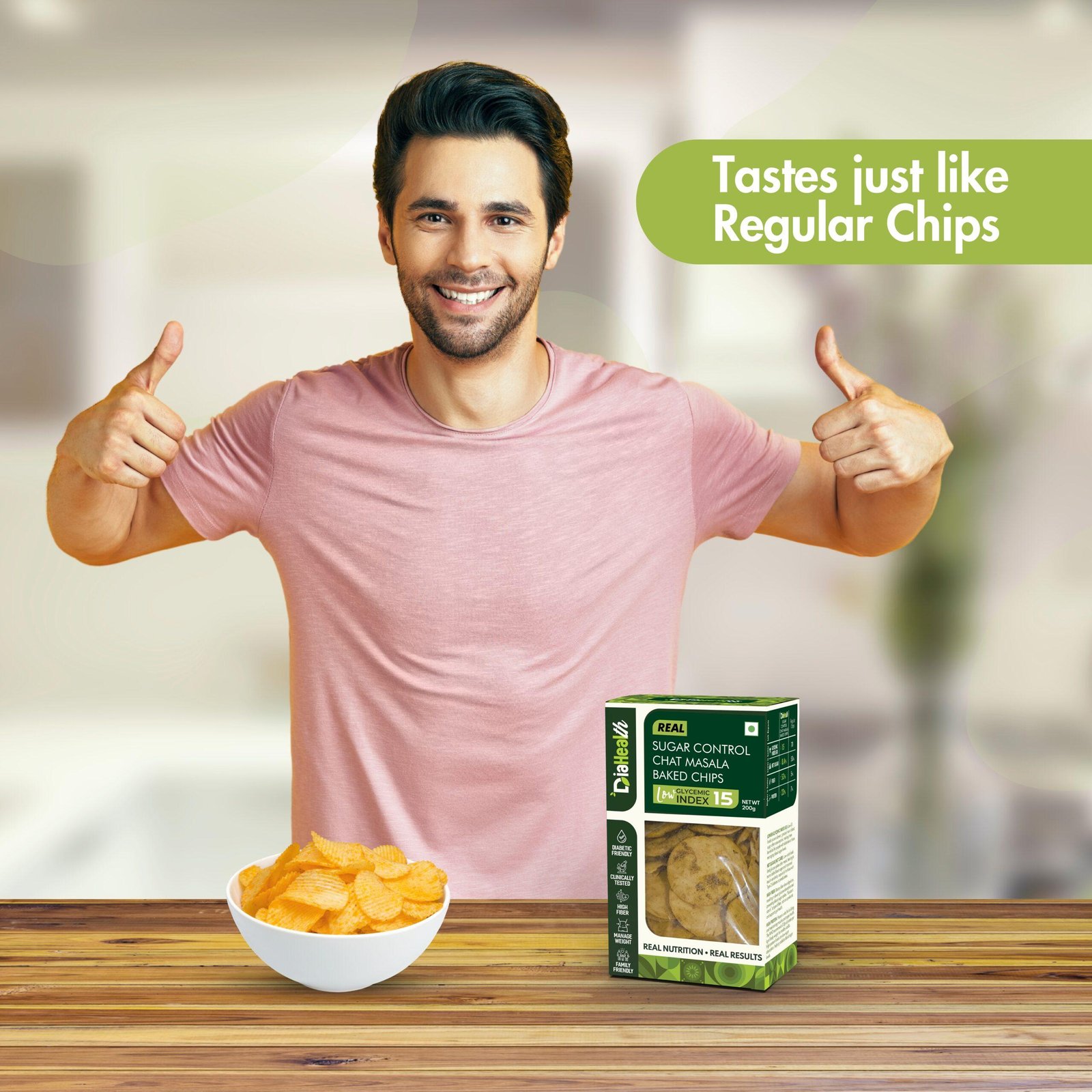 Diahealth Sugar Control Chaat Masala Baked Chips - Image 3