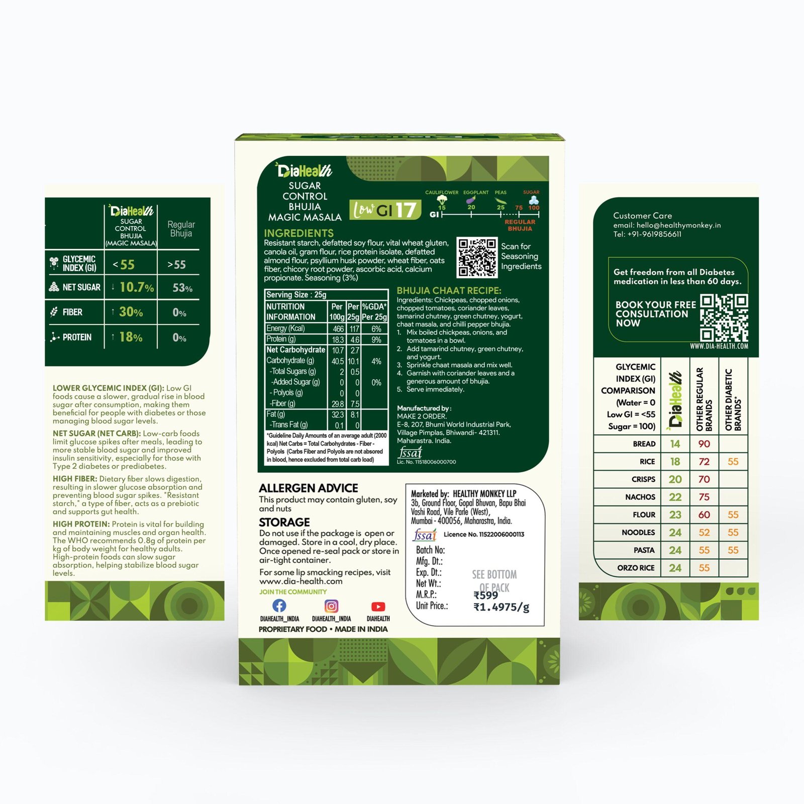 Diahealth Sugar Control Bhujia (Magic Masala) - Image 7