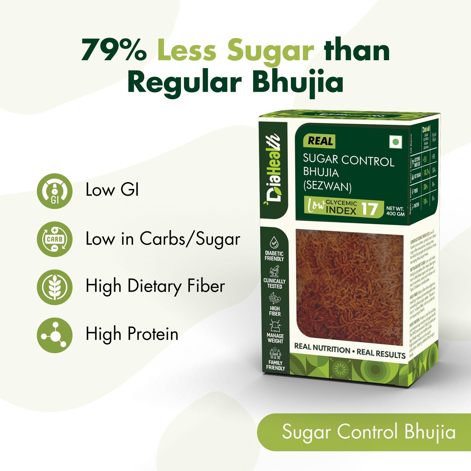 Diahealth Sugar Control Bhujia (Sezwan) - Image 3