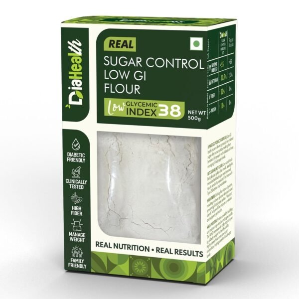 Diahealth Sugar Control Low GI Flour 500g pack – low glycemic index atta for diabetics and weight management