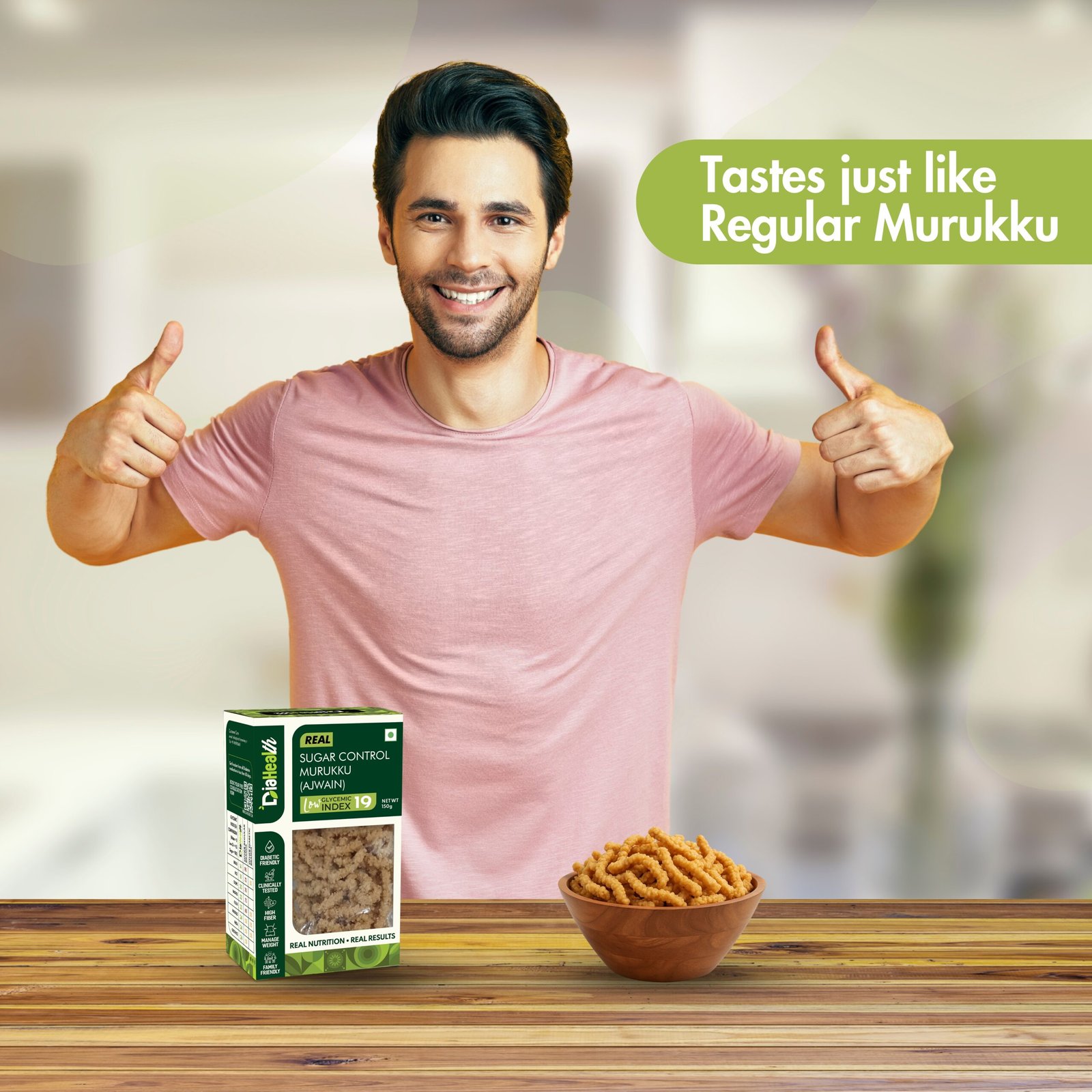 Diahealth Sugar Control Low GI Murukku (Ajwain) - Image 3