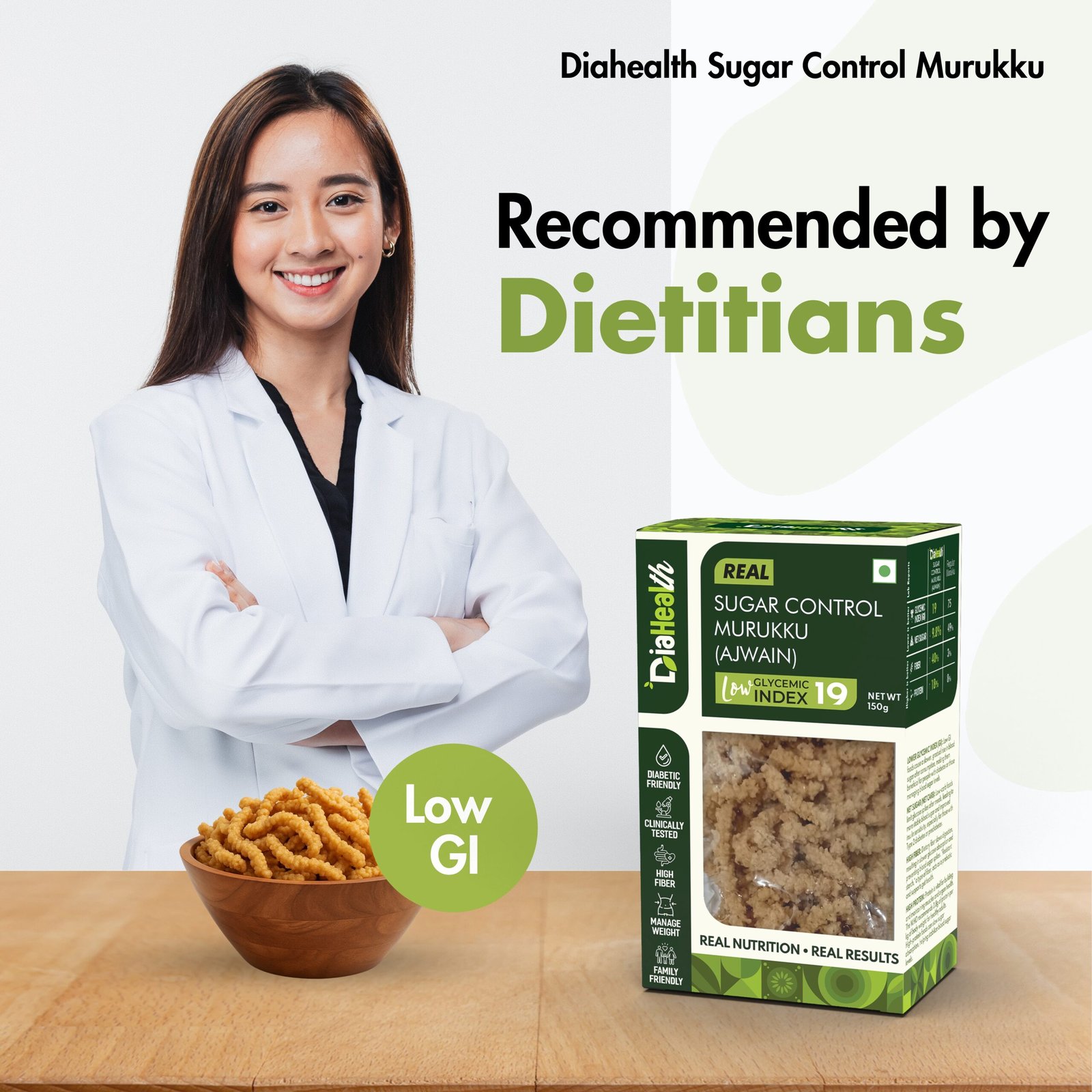 Diahealth Sugar Control Low GI Murukku (Ajwain) - Image 7