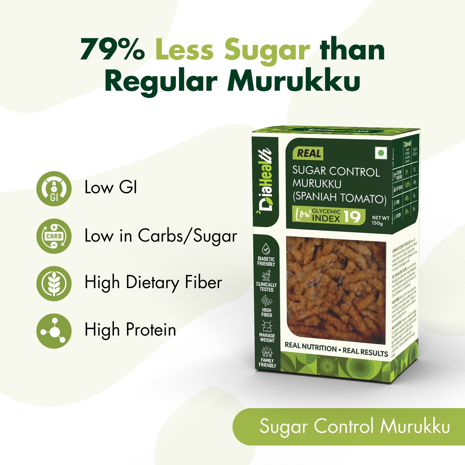 Diahealth Sugar Control Low GI Murukku (Spanish Tomato) - Image 7