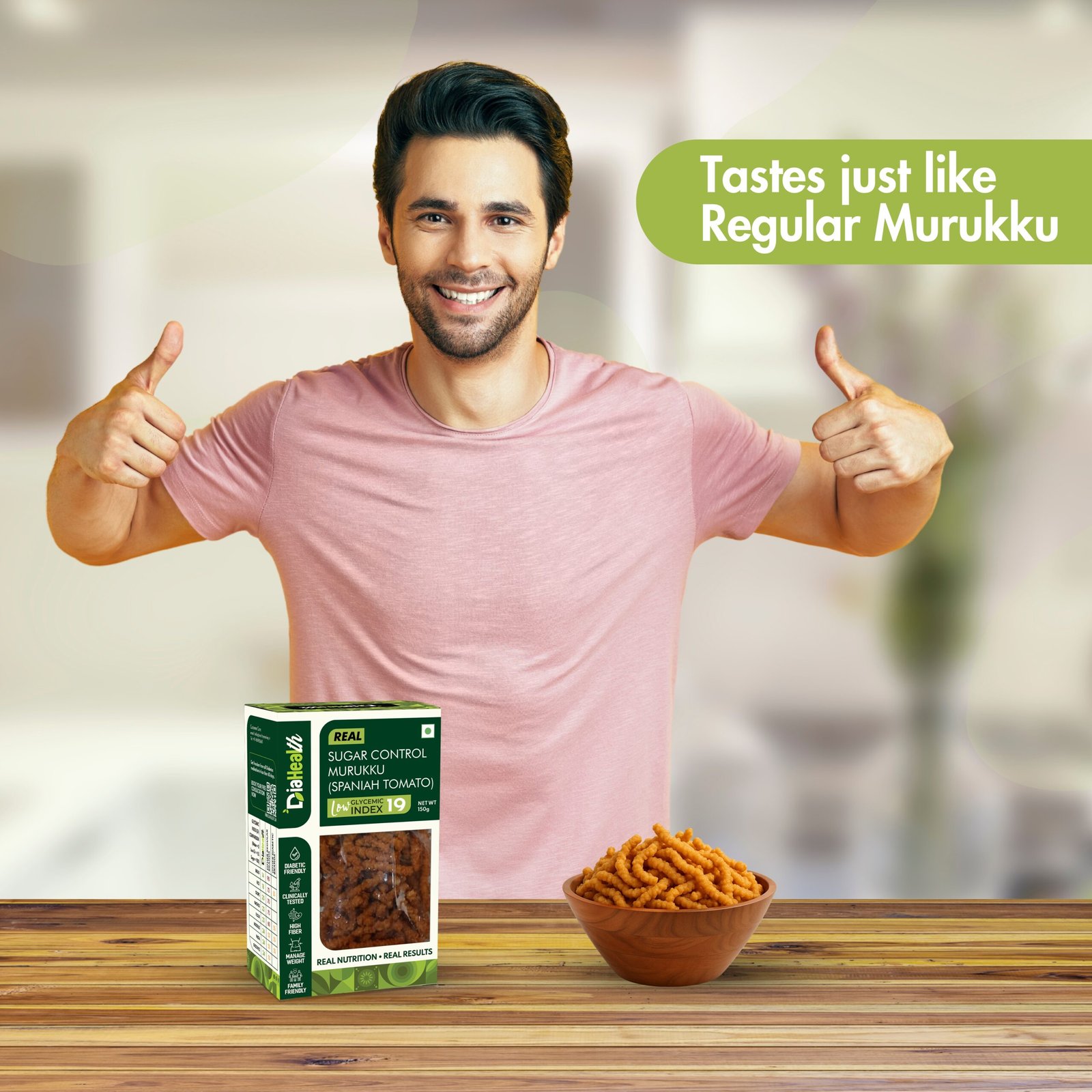 Diahealth Sugar Control Low GI Murukku (Spanish Tomato) - Image 4